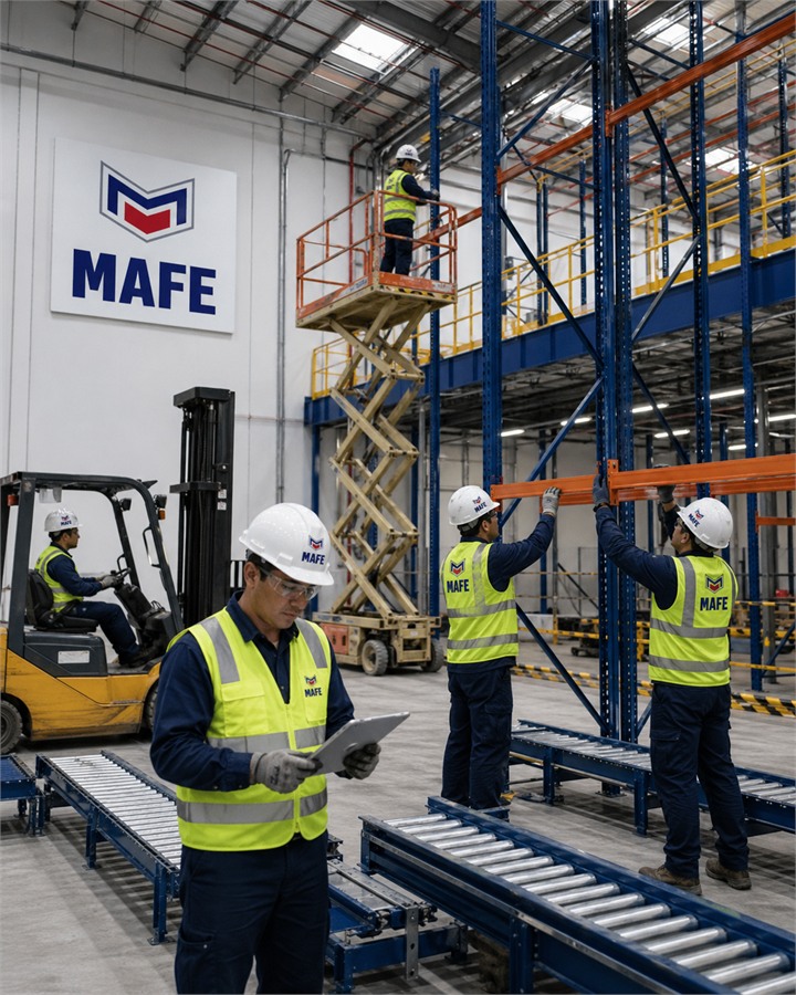 Montaje y construcción de infraestructura logística